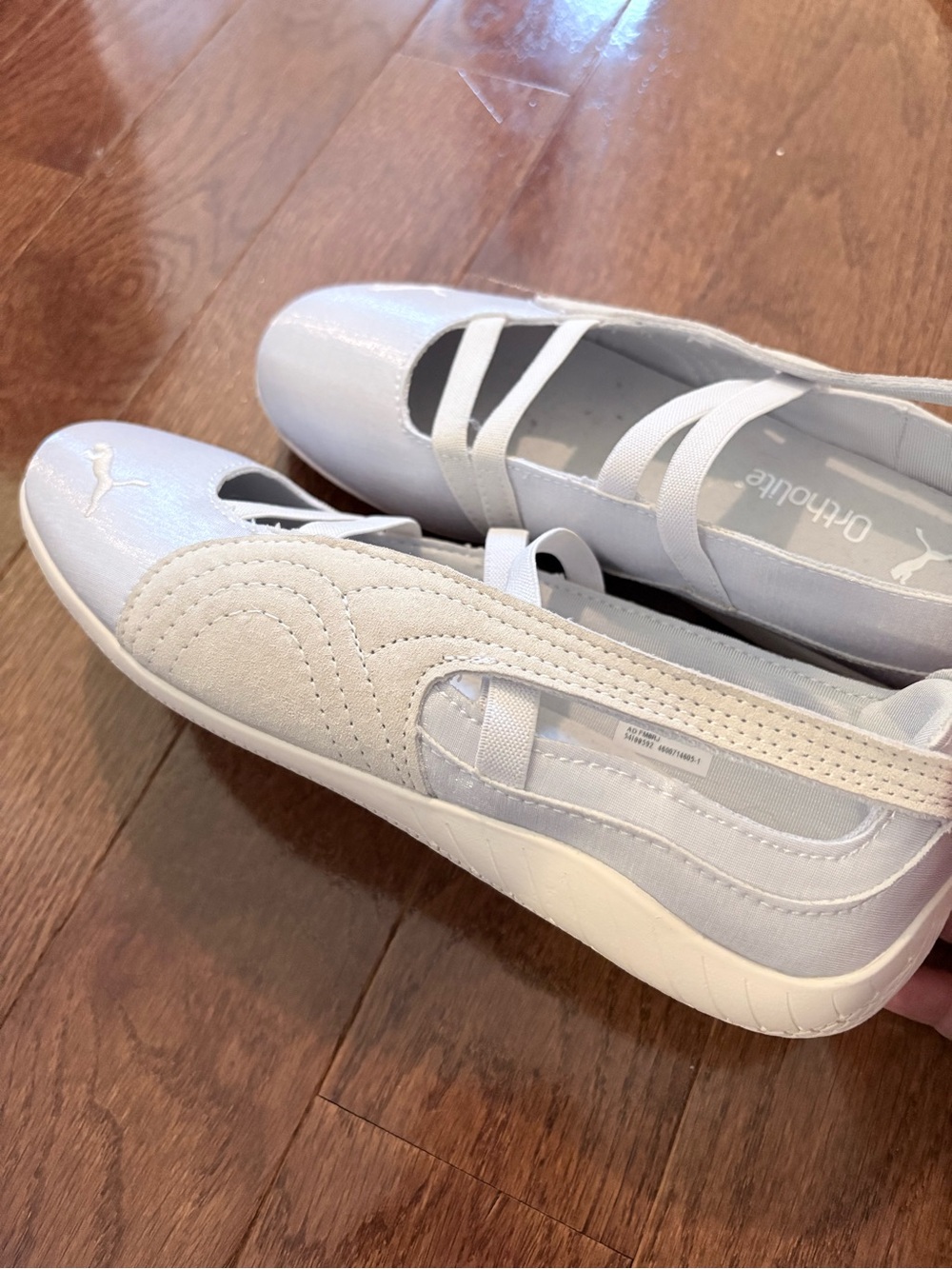 PUMA (knockoff) Women’s Light Gray Ballet Speedcat Slip-On Shoes